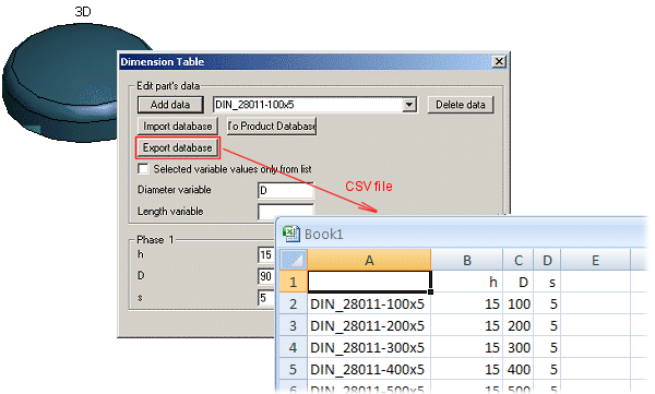 Open A Dimension Table File In Excel
